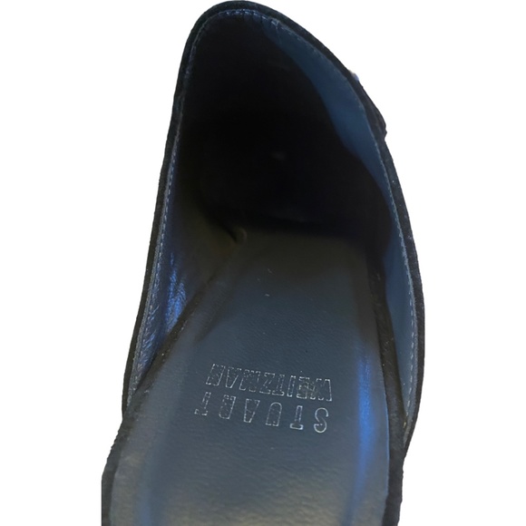 Stuart Weitzman double agent, heeled, suede, studded, mules. sz 5 - Picture 14 of 16